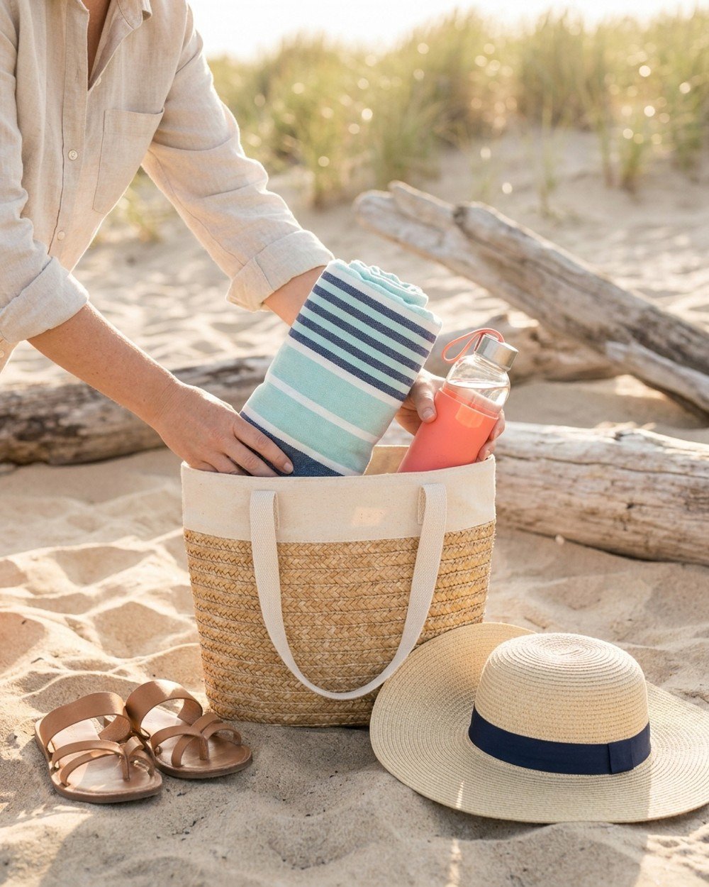 Packing for a beach day